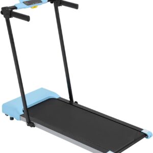 Compact Foldable Electric Treadmill for Home Office, 300lbs Compact Running Treadmill for Small Spaces, Lightweight Folding Treadmills with Handle, Apartment Size ， 2.5HP