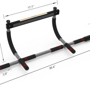 leikefitness Pull-Up Bar For Door Frame Adjustable Portable Upper Body Fitness Workout For Home Gyms