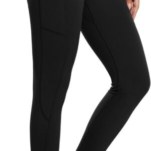baleaf Women’s Fleece Lined Leggings Water Resistant Thermal Winter Warm Tights High Waisted with Pockets Running Gear