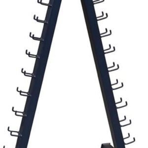 Body-Solid (GDR24B) Vertical Dumbbell Rack Stand Only, Storage for 1lb to 15 lbs Dumbbells, Home Gym Weight Rack Holds 12 Pairs of Vinyl Neoprene Dumbbell
