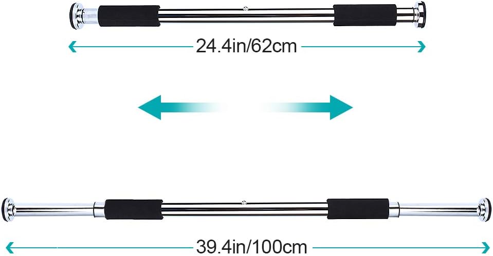 Doorway Pull Up Chin Up Bars for Doorway, Adjustable 24.5 to 36 Inches Upper Body Workout Rod Heavy Duty Home Gym Exercise Fitness Door Exercise Bars - Image 4
