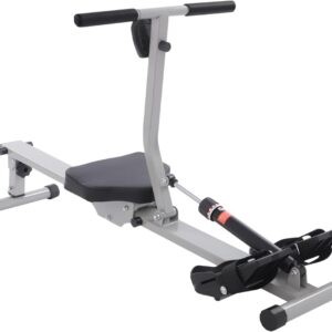 Foldable Rowing Machine, Rower with 12 Resistance Levels,Home Gym Equipment w/LCD Display, Comfort Foam Seat & Quiet Full Body Workout for Cardio Fitness