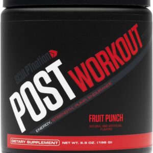 Sculpt Nation by V Shred Post Workout – Creatine Complex Post Workout Muscle Recovery and Builder with Energy Support, Creatine Monohydrate and Amino Acids, Fruit Punch Flavor – 30 Servings