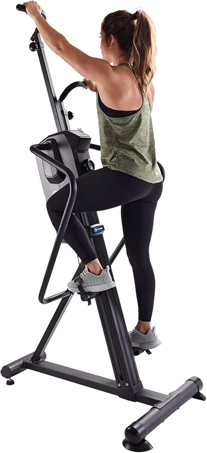 Stamina Products Cardio Climber Home Workout Fitness Exercise Machine with Smart Coaching, LCD Monitor, And Wheels for Easy Storage - Image 6
