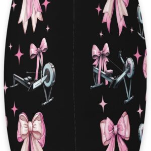 Coquette Bow Rowing Machine Rowing Workout Girl Mom Pink Throw Pillow