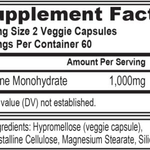 Evlution Pure Creatine Monohydrate Capsules 1000mg Nutrition Pre and Post Workout Recovery Vegan Creatine Pills for Gains and Muscle Recovery Supplement – Muscle Builder for Men