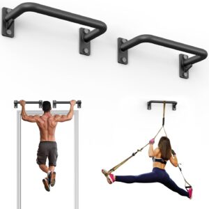 Pull Up Bar for Doorway, Heavy Duty Strength Training Pull-Up Bars for Home Gym, Wall Mounted/Joist Mounted/Ceiling Mounted Chin Up Bar with Reinforced Thick Metal Construction – Supports 500 lbs for Full-Body Workouts