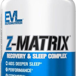 EVL Post Workout Recovery Supplement – Magnesium and Zinc – ZMatrix Zinc Magnesium Aspartate Muscle Recovery Supplement for Sleep Support and Muscle Health
