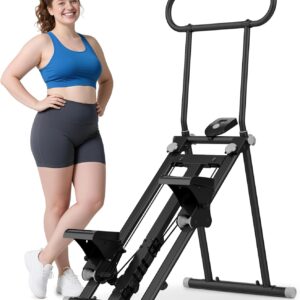 ERGOLIFE Stair Stepper with 6-Level Adjustable Resistance, 350lbs Upgrade Foldable Stairmaster Machine for Home Gym Workout, Cardio Stair Climber with Low Noise