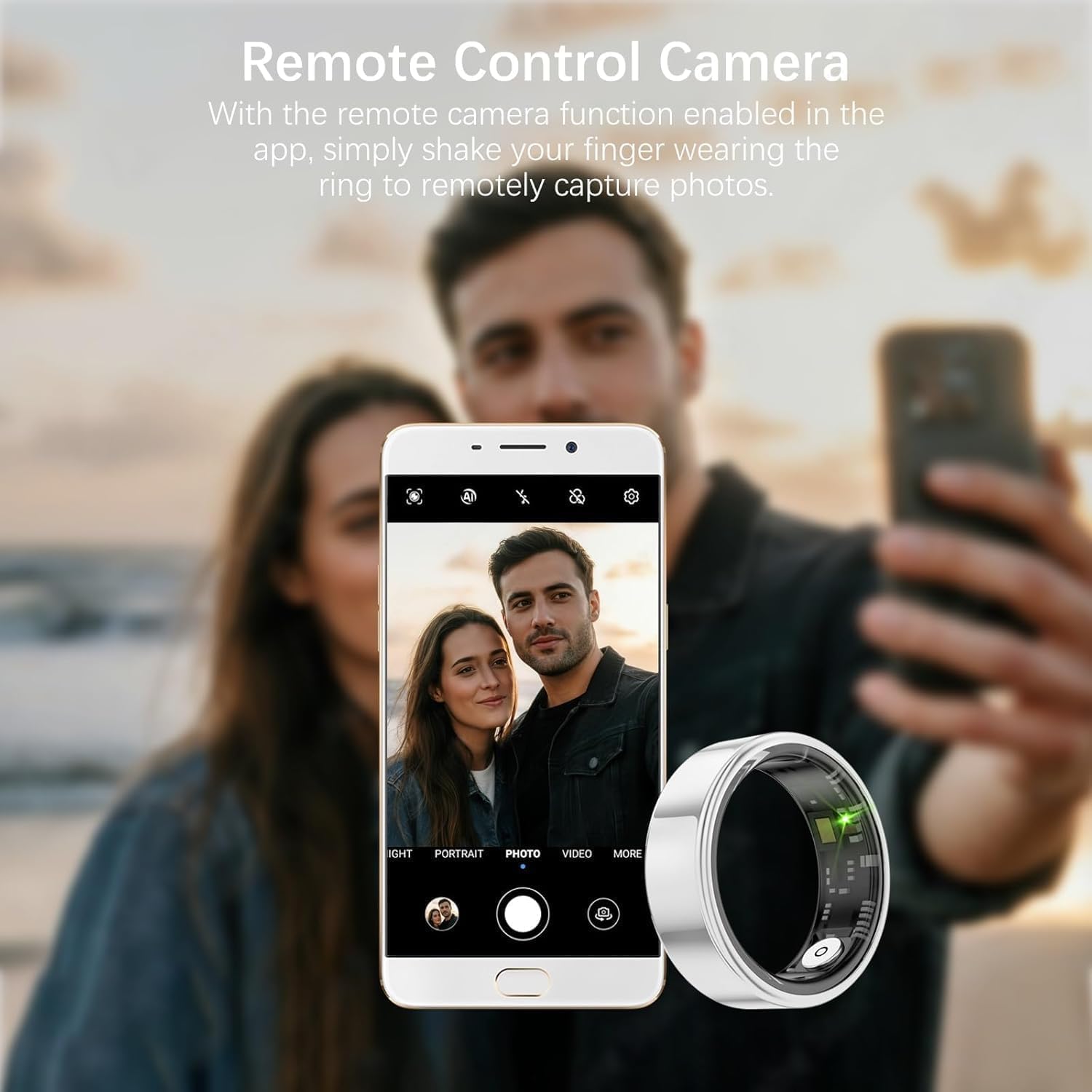 Smart Rings for Women Men, Fitness Ring with Heart Rate, Blood Oxygen, HRV, Pressure, Sleep Tracker, Step Tracker, No Subscription Fee, IP68 Waterproof Smart Ring for iPhone & Android (Silver 8#) - Image 6