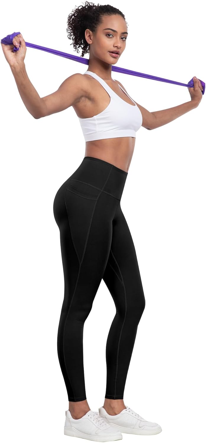 LZYVOO Leggings with Pockets for Women, 6 Packs Soft High Waisted Tummy Control Workout Yoga Pants - Image 4