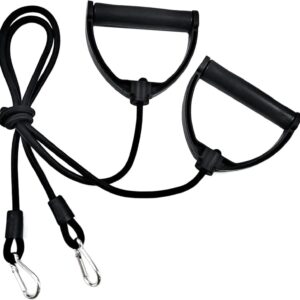 2Pcs Resistance Bands with Clips, Strong Resistance Band with ABS Handle, Exercise Bands Resistance, Replacement Cable Attachments for Gym Stepper Abdominal Machine, Resistance Bands with Clips