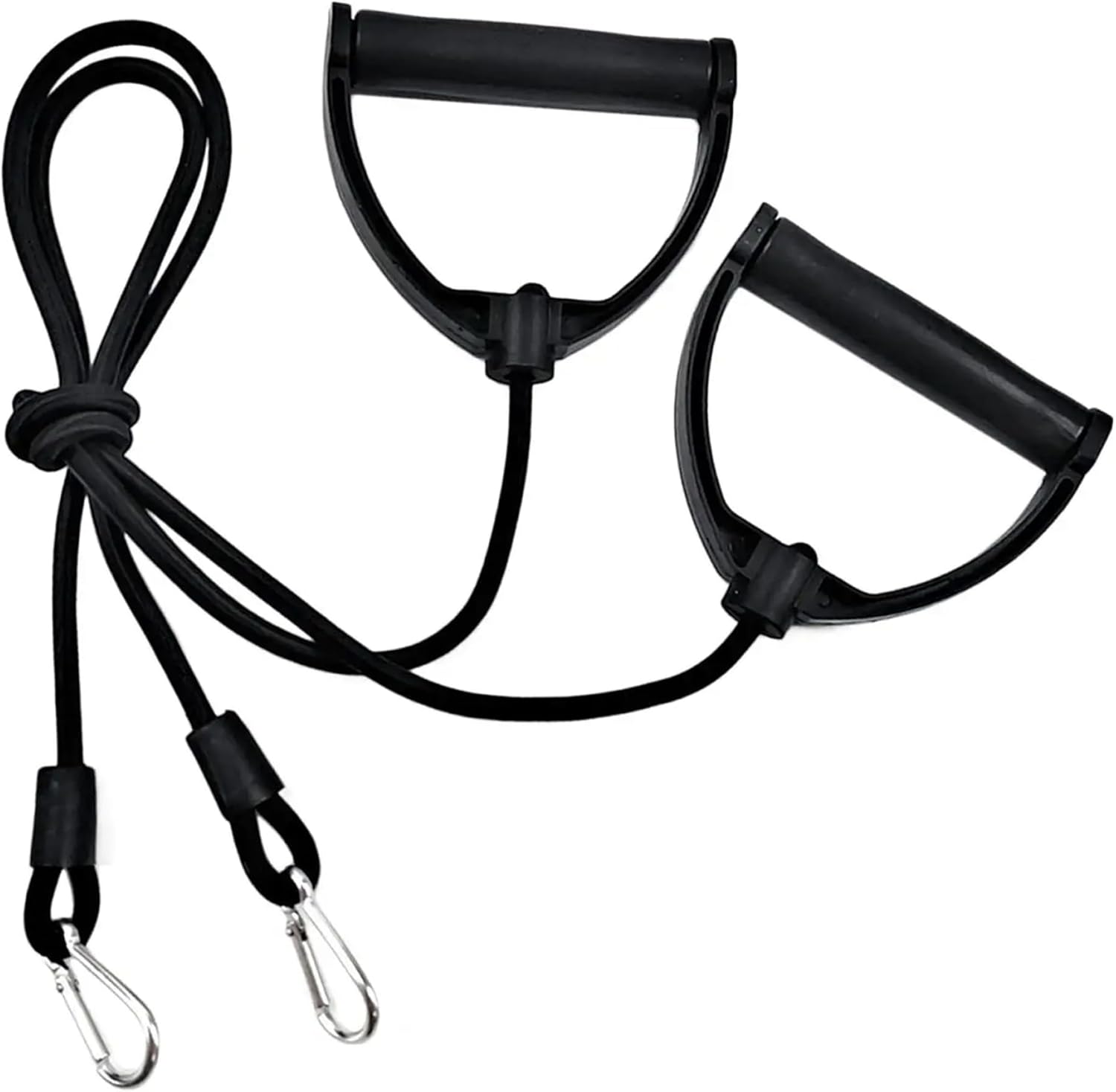 2Pcs Resistance Bands with Clips, Strong Resistance Band with ABS Handle, Exercise Bands Resistance, Replacement Cable Attachments for Gym Stepper Abdominal Machine, Resistance Bands with Clips