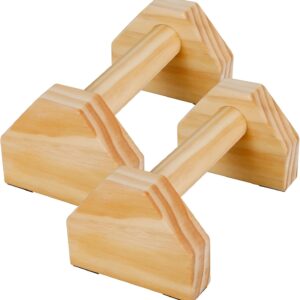 Wooden Push-up Bars, Pushup Stands, Push up Bracket, Push-Up Frame with Ergonomic Handle, Non-slip Base Home Workout Equipment, Push up Bracket Board Parallettes for Indoor Fitness Training