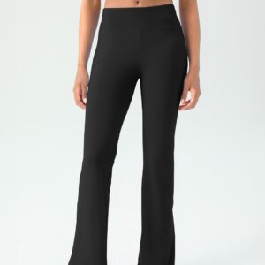 Women’s Yoga Pants Bootcut Flare Leggings Flared Bell Bottom Leggings High-Waisted Workout Pants Tummy Control