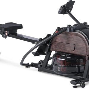 Magnetic/Water Rowing Machines for Home, Full-Body Workout, Low-Impact, Max 350Lb Weight Capacity, Rower Machine of Quiet Resistance, App Compatibility & Space-Saving Design