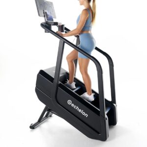 Echelon Summit Stairmill for Home Cardio with 22 Inch LCD Console, 14-140 Steps/Min, Bluetooth Heart Rate Monitoring, Wireless Charging, 12 Pre-Programmed Workouts + Echelon Fit App Connectivity