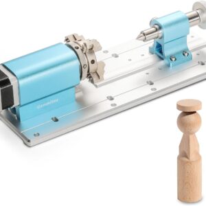 Genmitsu 4th Axis Rotary Module for 4040 and 3030 Series CNC Machines with Planetary Geared Stepper Motor, 4 Jaw Chuck, Clamped Range 10-200mm