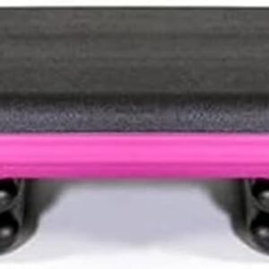 The Original STEP Exercise Step Platform, Health Club Size Stepper for Exercise at Home with 4 Stackable Risers for Height Adjustments