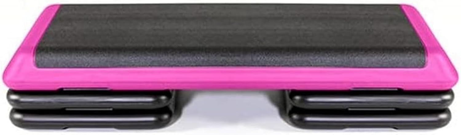 The Original STEP Exercise Step Platform, Health Club Size Stepper for Exercise at Home with 4 Stackable Risers for Height Adjustments