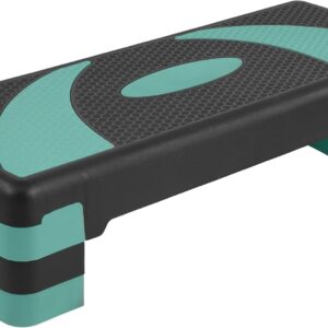Fitvids Step Aerobic Platform, 31″ Exercise Step with 3 levels Adjustable Height