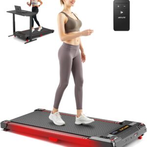 Walking Pad Treadmill, Anylife Incline Walking Pads Under Desk 330lb Capacity, 2.5HP Portable Treadmills for Home, Compact Treadmill Small Running Pad with LED Display, Remote Control