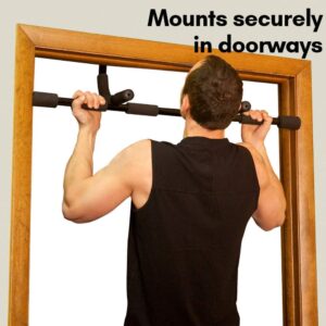 Body-Solid Mountless Pull-Up/Push-Up/Sit-Up Bar – Door Mounted Chin-Up Bar for Home Gym, Fitness & Strength Training, Portable Exercise Equipment for Calisthenics, Doorway & Wall Mounted Options
