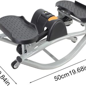 Rock Stepper Workout Machine, Lateral Rocking Fitness Stepper, Compact Exercise Equipment for Leg Core Glute Training, Low-Im-Pact Lateral Steppers, for Exercise at Home, Step Rocker for Knees Joints