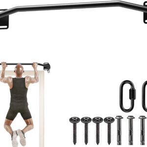 Kipika Heavy Duty Wall Mounted Doorway Pull Up Bar, Multifunctional Chin Up Bar, Portable Fitness Door Bar, Body Workout Home Gym System