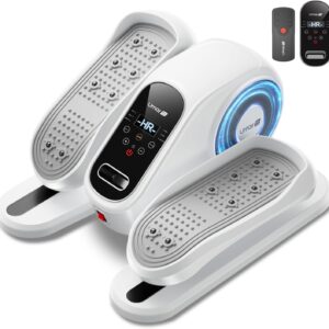 Under Desk Elliptical Machine, Ellipse Leg Exerciser for Seniors, Electric Seated Eclipse Exercise Training Machine with Remote, 12 Speeds & Mute Function, Manual & Auto Mode for Home Office