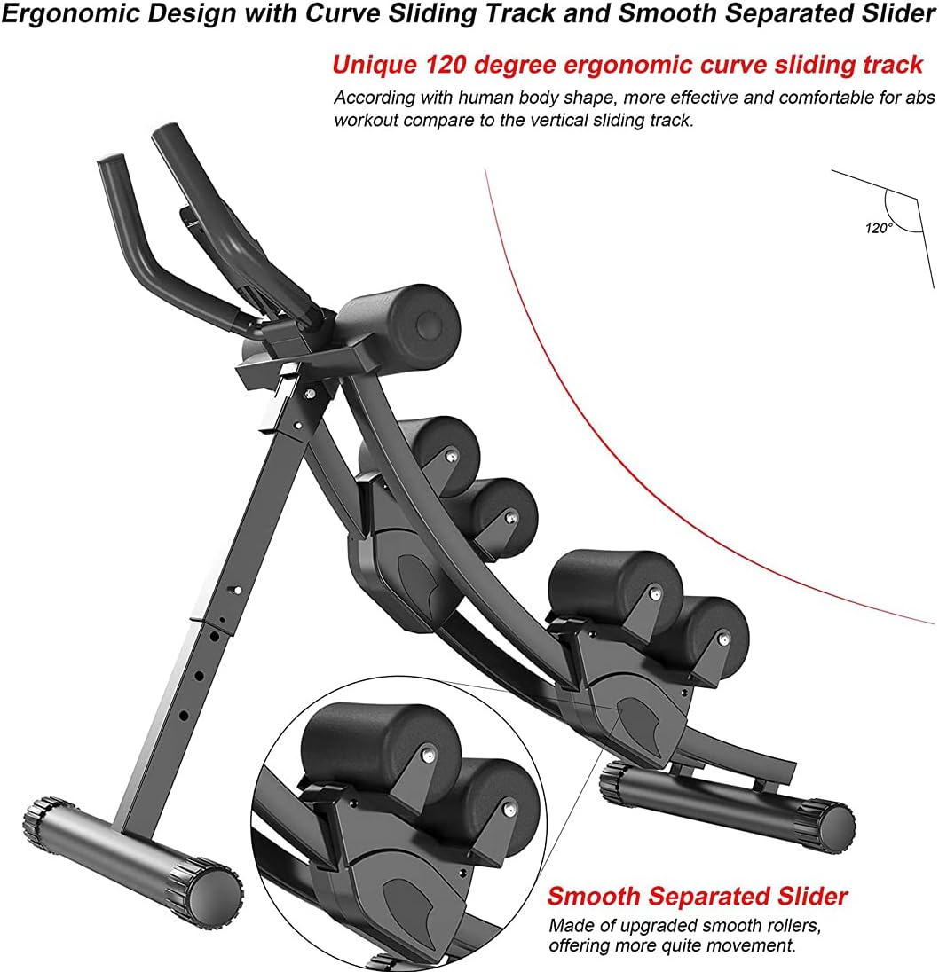 Ab Machine Multi-Functional Exercise Equipment for Home Gym, Height Adjustable Abs Workout Equipment - Image 3