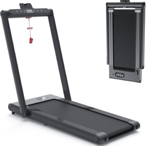 Walking Pad Treadmill – Treadmills for Home & Office – Portable Treadmill with Remote Control, LED Display, 265 LB Capacity, Space-Saving Compact Treadmill for Walking, Jogging, and Running