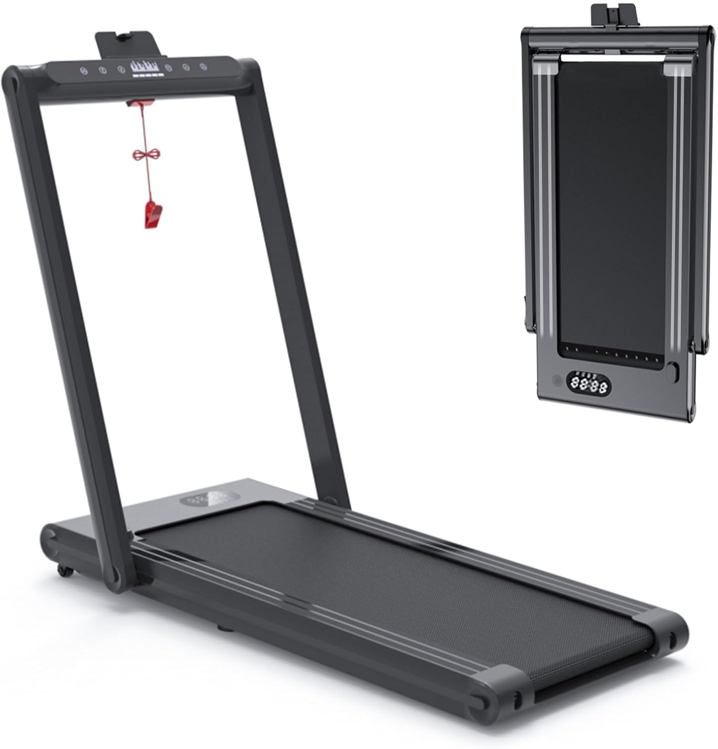 Walking Pad Treadmill - Treadmills for Home & Office - Portable Treadmill with Remote Control, LED Display, 265 LB Capacity, Space-Saving Compact Treadmill for Walking, Jogging, and Running