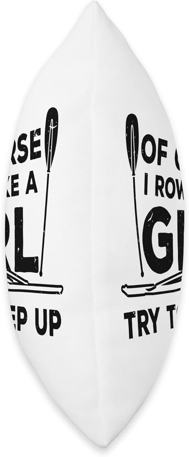 Funny Rowing For Women Girls Paddling Oar Row Machine Rower Throw Pillow - Image 2
