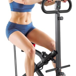 VEVOR Deep Squat Machine for Women Squat Rowing Machine for Home Easy Setup & Foldable Exercise Equipment, Glute Trainer Machine with 2-3 High-Strength Resistance Bands,for Gym Home Men