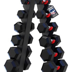 HARISON High-end A-Frame Dumbbell Rack Stand, 6-Tier Weight Rack for Dumbbells Home Gym 480LBS Weight Capacity（without dumbbells)