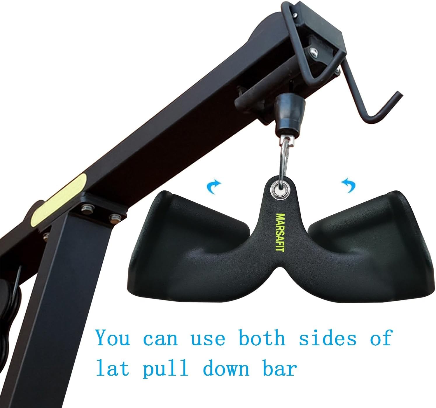 Home Gym Fitness Rowing T-bar V-bar Pulley Cable Machine Attachment, Bicep Curl Tricep Lat pulldown Bar Back Strength Training Handle Grips Lat Pull Down Bar for Seat Row Workout - Image 3