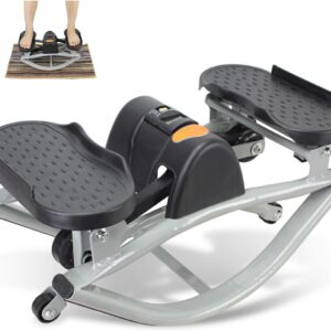 2026New Stepper Side to Side, The Steppers for Unisex, Portable Compact Side-to-Side Steppers, Track Time, Reps, Calories with Digital Display for Legs, Glutes, Abs