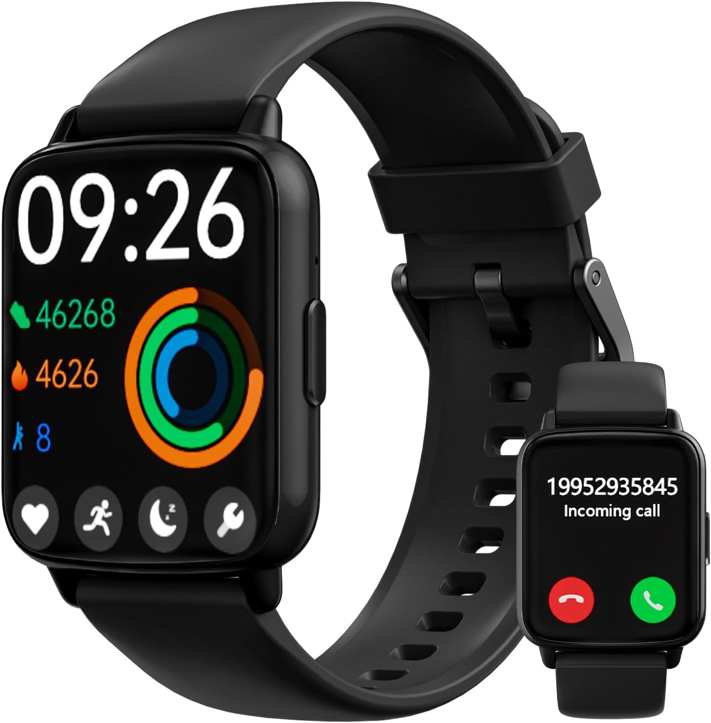 Smart Watches for Men Women Fitness - Fitness Tracker with Monitor iP68 Waterproof 100+ Sport Mode Activity Trackers Compatible iPhone Android Phones
