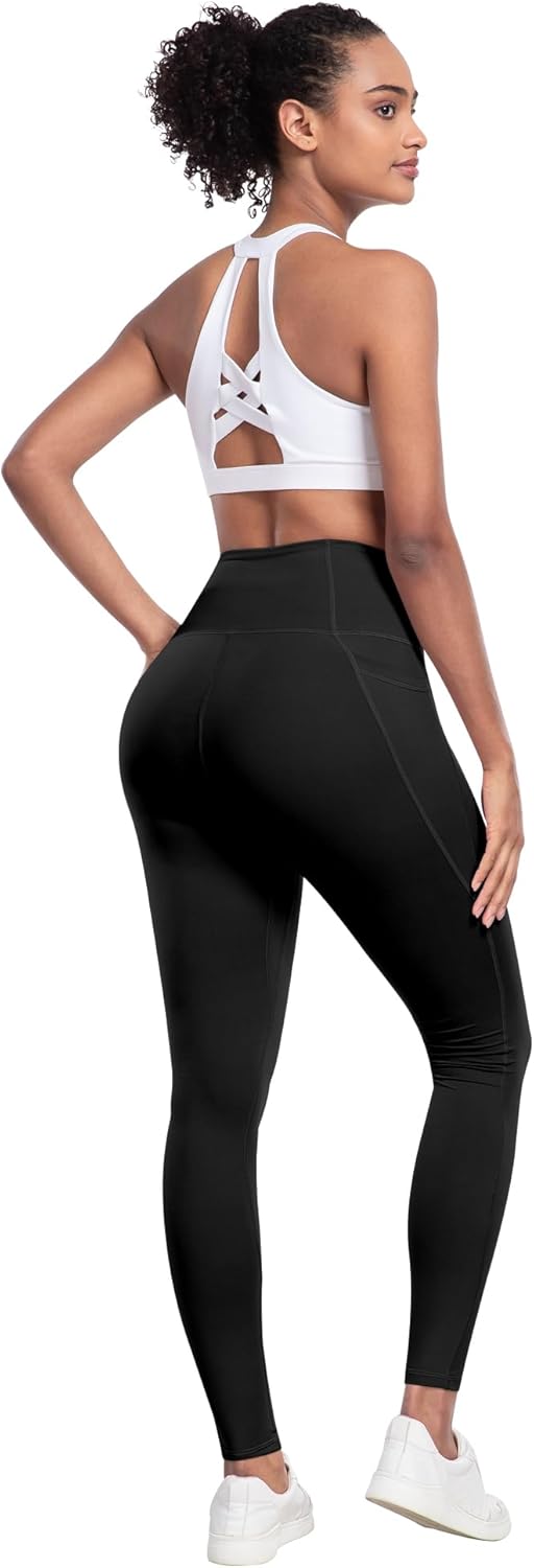 LZYVOO Leggings with Pockets for Women, 6 Packs Soft High Waisted Tummy Control Workout Yoga Pants - Image 5