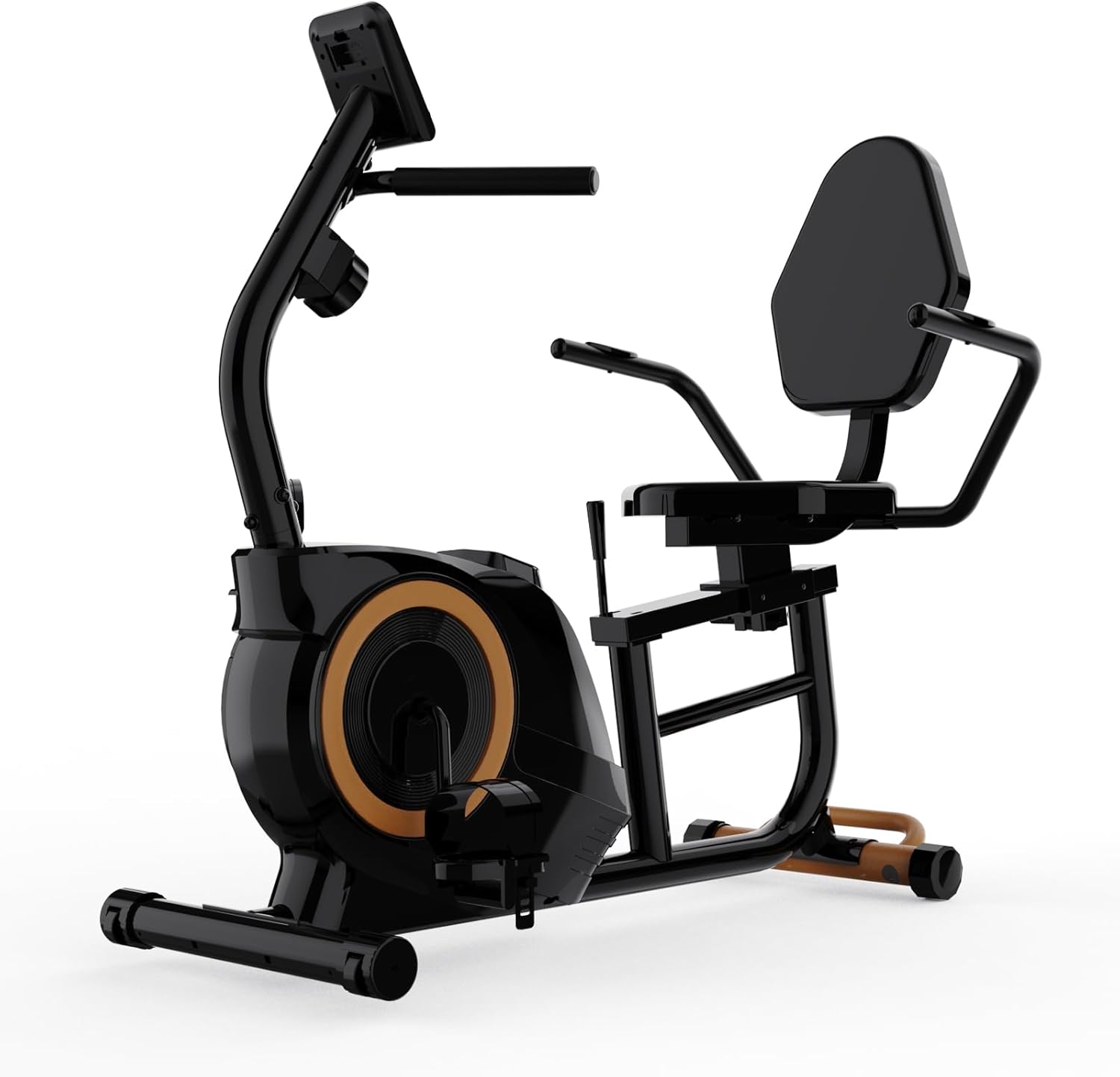 Recumbent Bike Cross Trainer & Elliptical Exercise Bike 2-in-1 for Home Use, with Arm/Leg Exercisers,Adjustable Seat with Backrest, 16 Levels, 400LB Capacity, Pulse Sensors & LCD Monitor