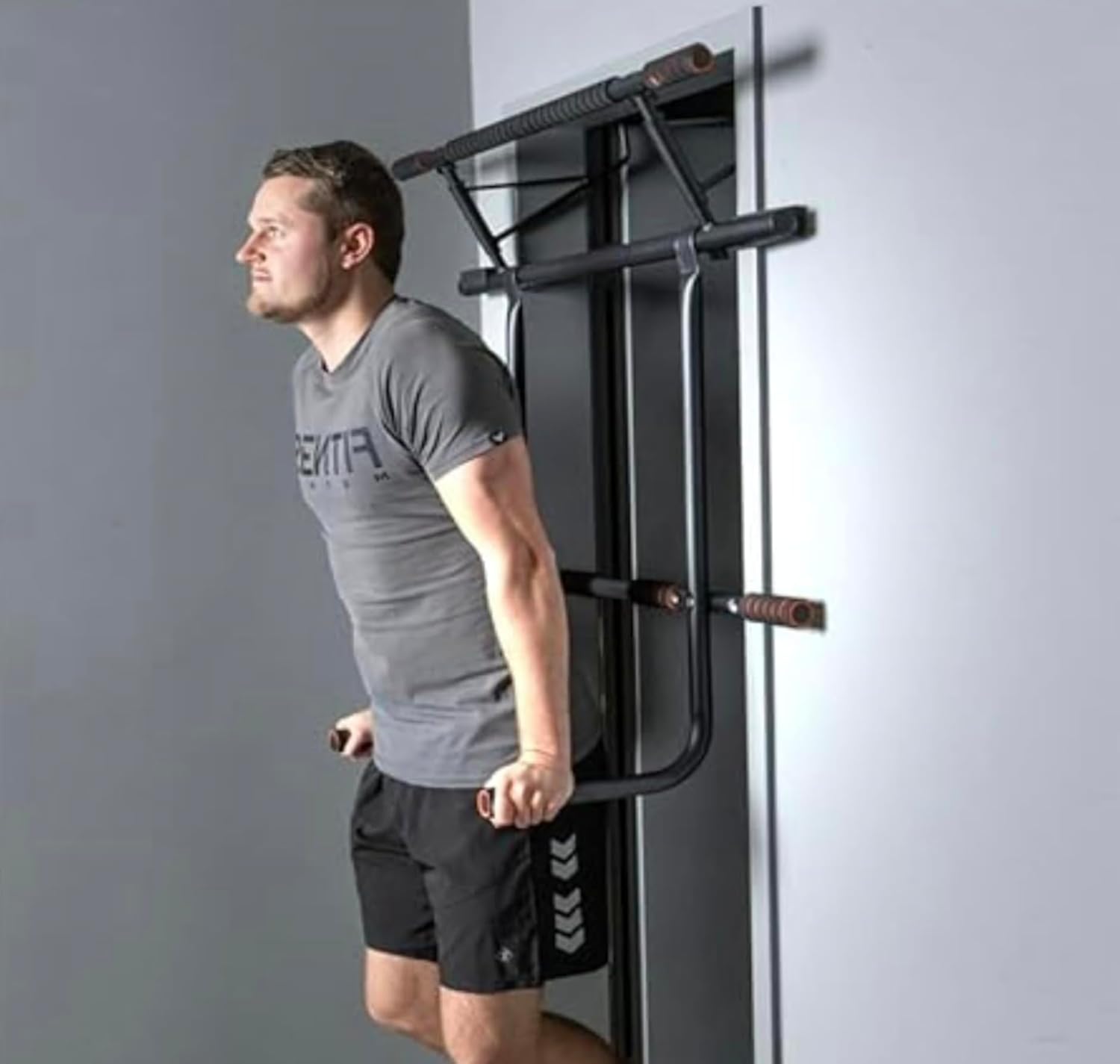 2025 Upgraded Pullup Bar and Dip Bar Station - FULL BODY Home Gym, Easy Storage, Power Tower Dip Station and Pull-up Bar for Doorway, Collapsible Dip Station, No Door Damage, High Weight Capacity, 2025 Upgraded Bodyweight Workout Station - Image 2