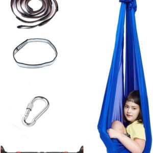 Multi-Use NO Need Punch Adjustable Doorway Sensory Swing,Outdoor/Indoor Therapy Swing Set for Kids,Fits 24 to 36 inch Door Frames,Load-Bearing 400Lbs,Simple Install, Safe Lock，for Exercise and Child Play