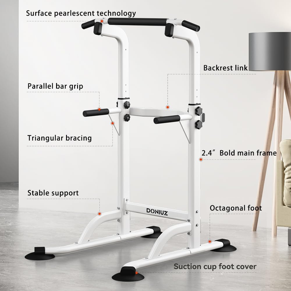 Power Tower Pull Up Bar and Dip Station, Multi-Function Home Gym, Strength Training Fitness Equipment, Height Adjustable - Image 2