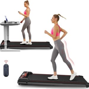 3 in 1 Treadmill, Portable Under Desk Walking Pad with Incline for Home/Office, Remote Control, LED Display