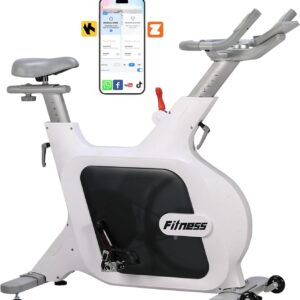 Exercise Bike, Stationary Bikes for Home with 32-Level Quiet Magnetic Resistance, Electromagnetic Spin Bike with LCD Display for 7 Types of Data, Including Pulse, Calories, and Distance Etc