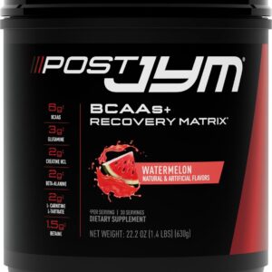 Post JYM Active Matrix – Post-Workout with BCAA’s, Glutamine, Creatine HCL, Beta-Alanine, and More | JYM Supplement Science | Watermelon, 30 Servings
