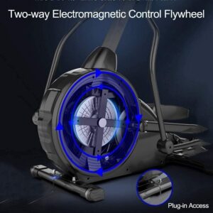 Cross Trainer,Exercise Bike Elliptical Machine Magnetic Resistance Adjustable,Noiseless LCD Display Calorie Gym Home Fitness Equipment