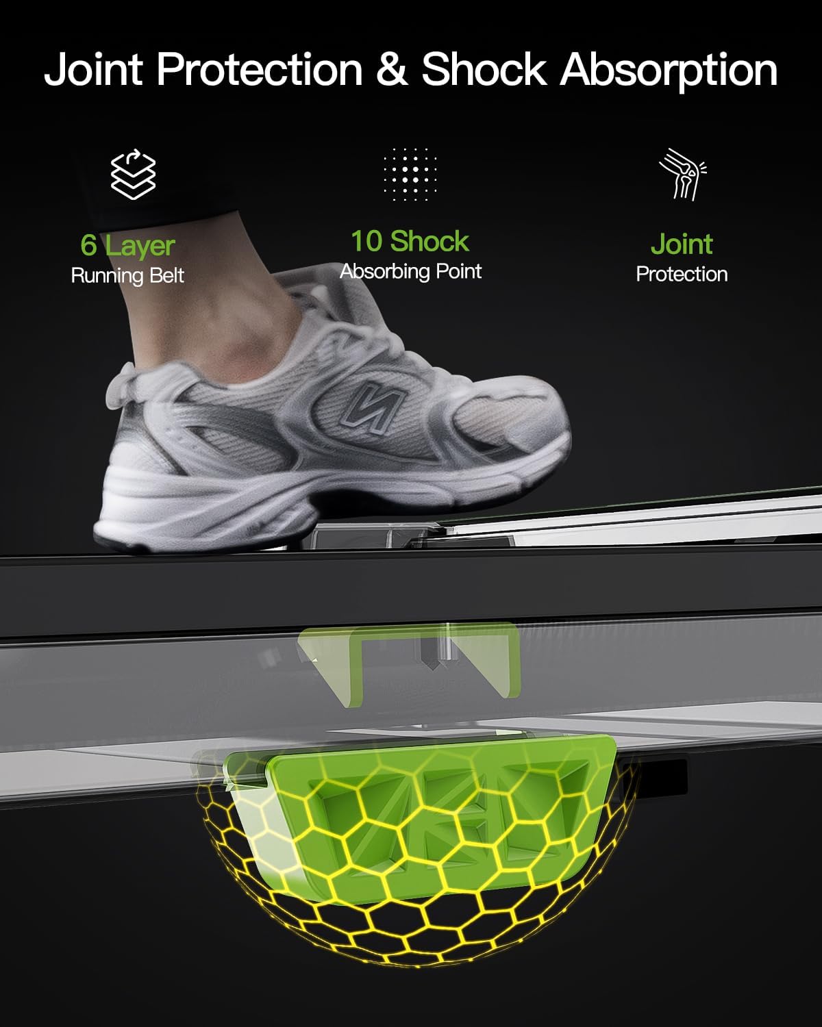 AKLUER Walking Pad with Incline, Under Desk Treadmill for Home, 2.5HP Portable Treadmills with Remote Control, 4 in 1 Incline Treadmill with LED Display - Image 3