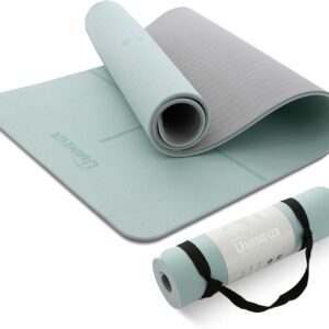UMINEUX Yoga Mat Extra Thick 1/3” & 2/5″ Non Slip Yoga Mats for Women Eco Friendly TPE Fitness Exercise Mat with Carrying Sling & Storage Bag